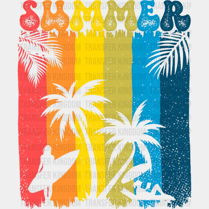 Summer Rainbow Summer DTF Transfer