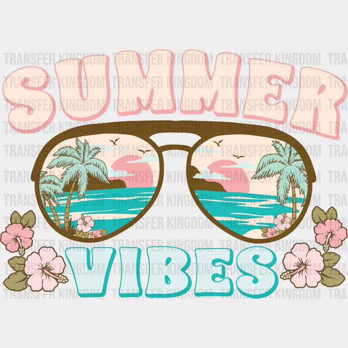 Summer Vibes Sunglasses Design  - Summer DTF Transfer