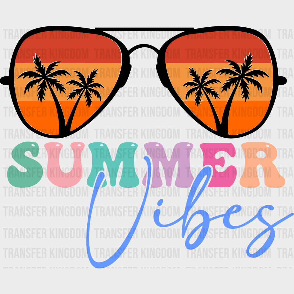 Summer Vibes Uv Dtf Transfer Cup Wrap Sticker