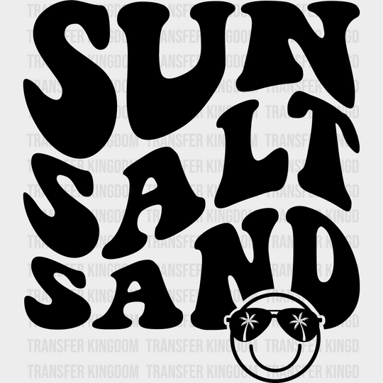 Sun Salt Sand - Summer Dtf Transfer Unisex S & M (10’) / Dark Color Design See Imaging