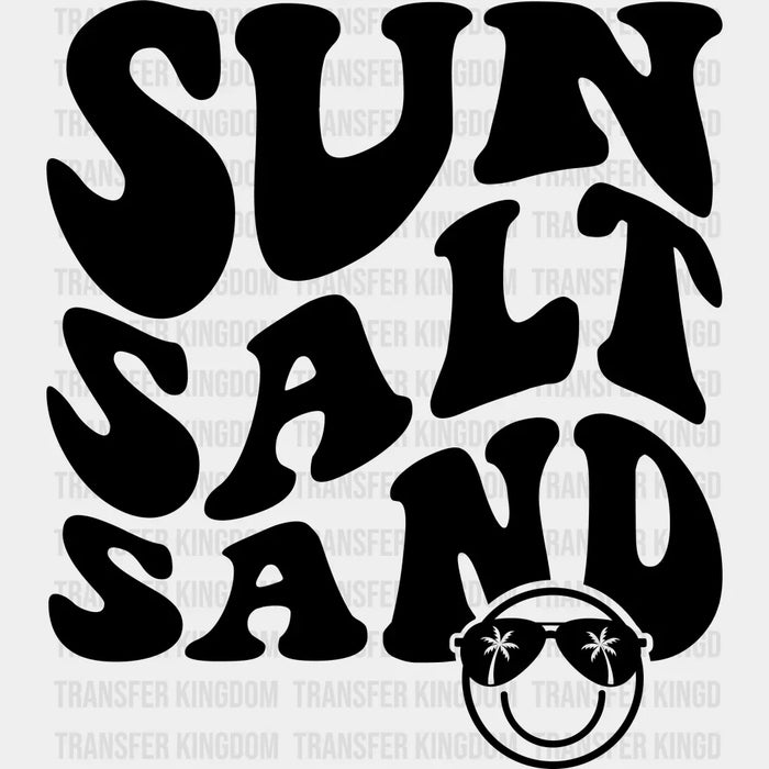 Sun Salt Sand Sunglasses Smiley - Summer DTF Transfer