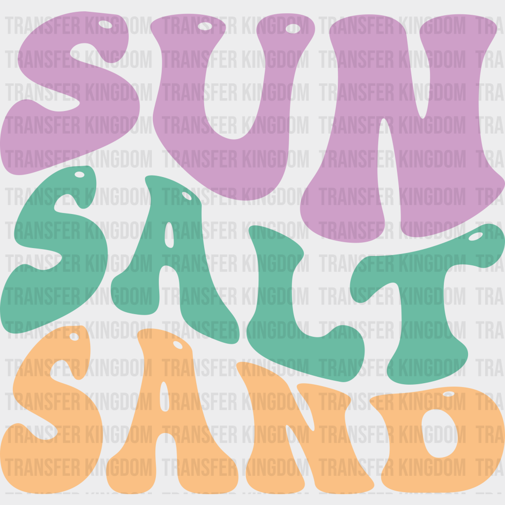 Sun Salt Sand Summer Uv Dtf Transfer Cup Wrap Sticker