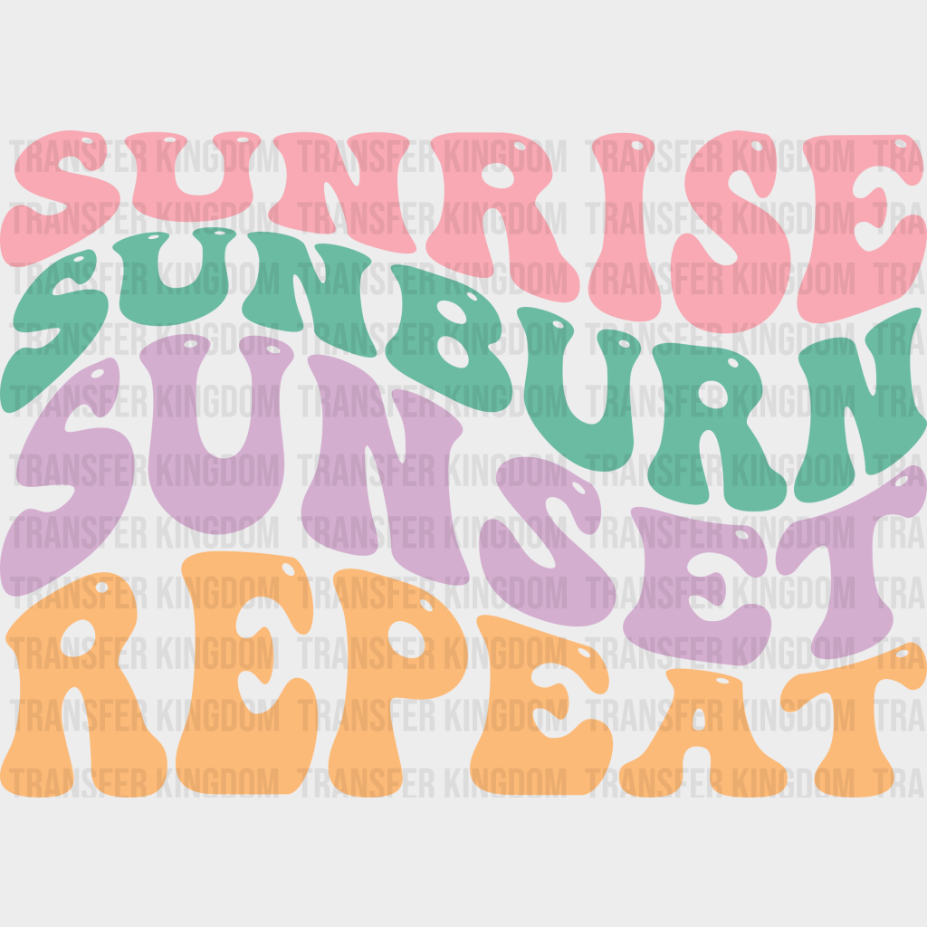 Sunburn Sunset Summer Uv Dtf Transfer Cup Wrap Sticker