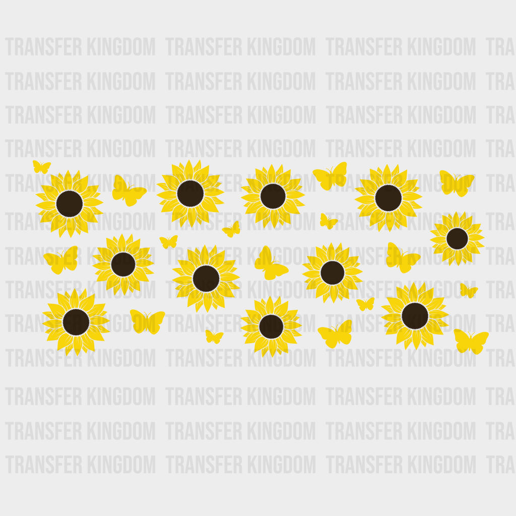 Sunflowers Uv Dtf Transfer Cup Wrap Sticker