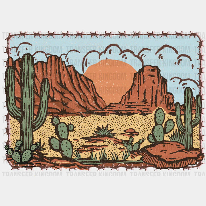 Cactus Sun Design - Western DTF Transfers