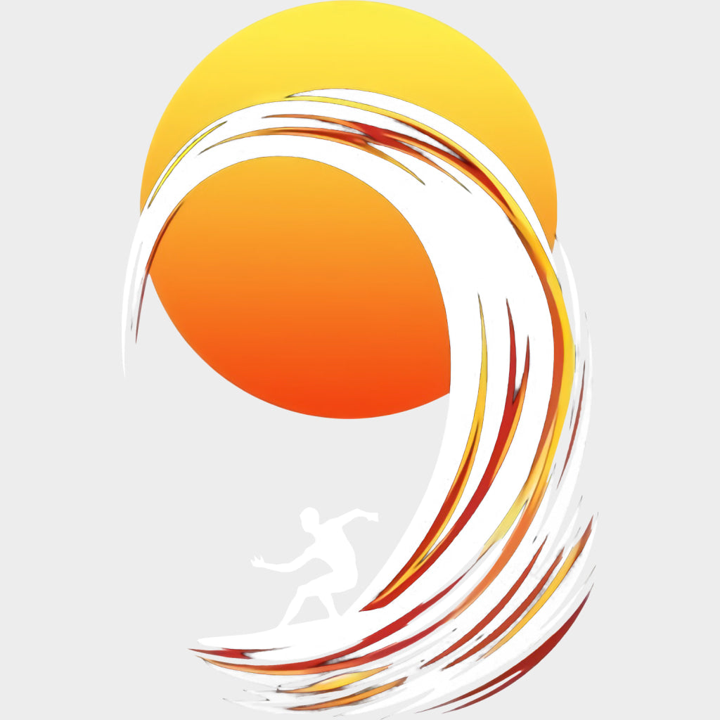 Sunset Surfing - Surfing DTF Transfers transfer-kingdom Light Color Design (See Imaging)
