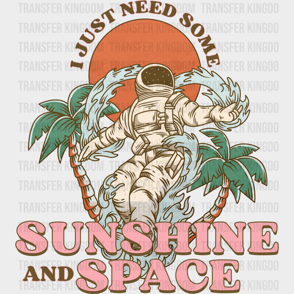 Sunshine And Space Summer Dtf Transfer