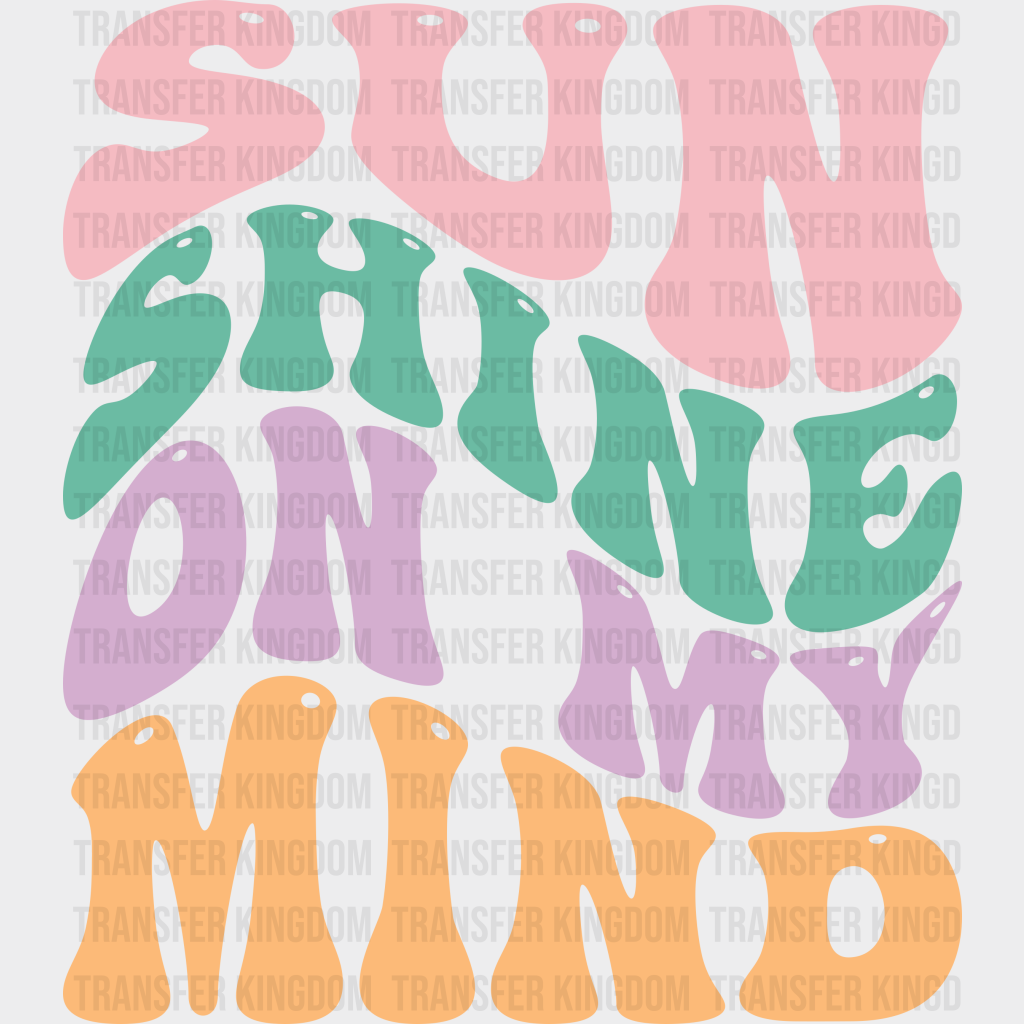 Sunshine On My Mind Summer Uv Dtf Transfer Cup Wrap Sticker