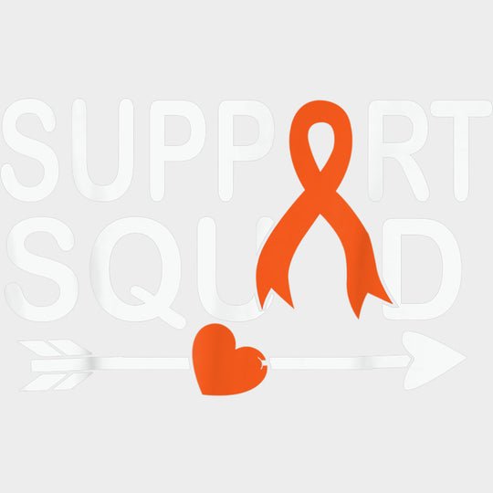 Support Squad Arrow Through Heart - Leukemia DTF Transfers Adult Unisex - S & M (10’’) / Light Color Design (See
