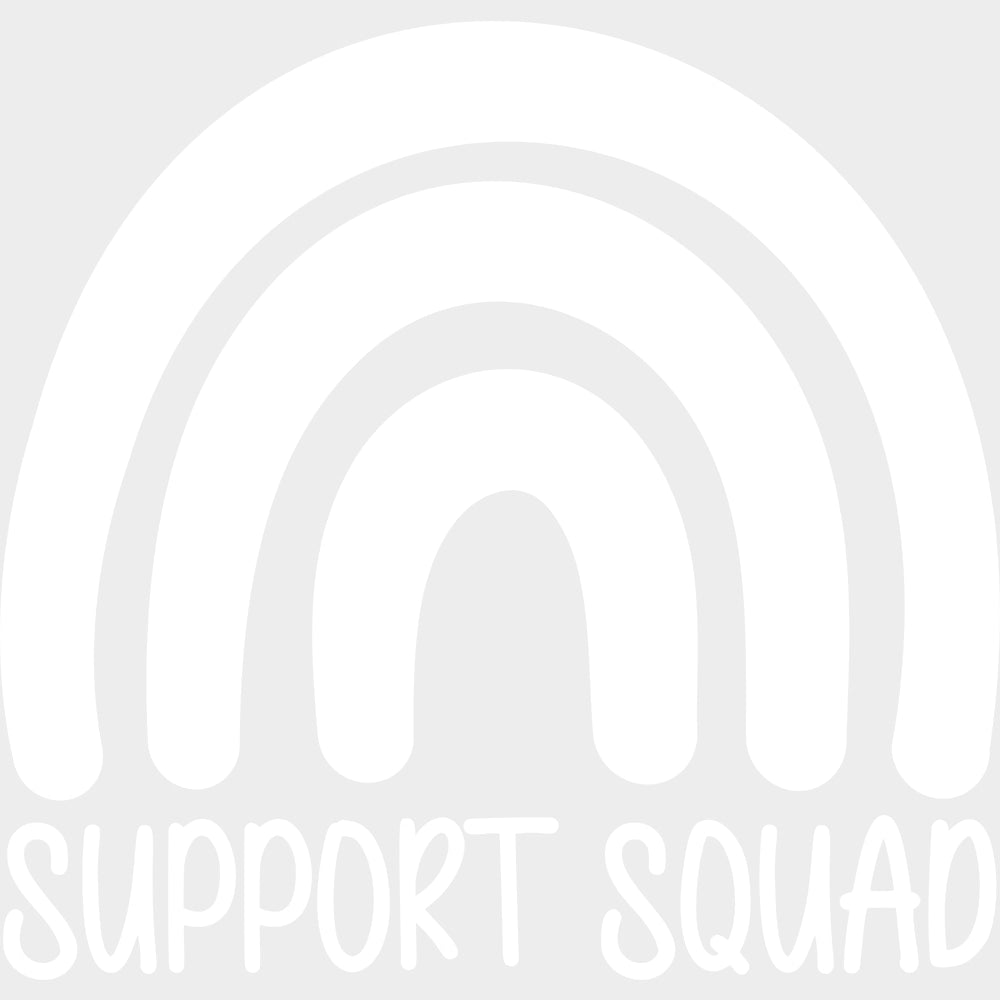 Support Squad, Black, White & Green - Lymphoma DTF Transfers transfer-kingdom Light Color Design (See Imaging)