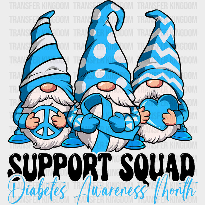 Support Squad Gnomes - Diabetes DTF Transfers