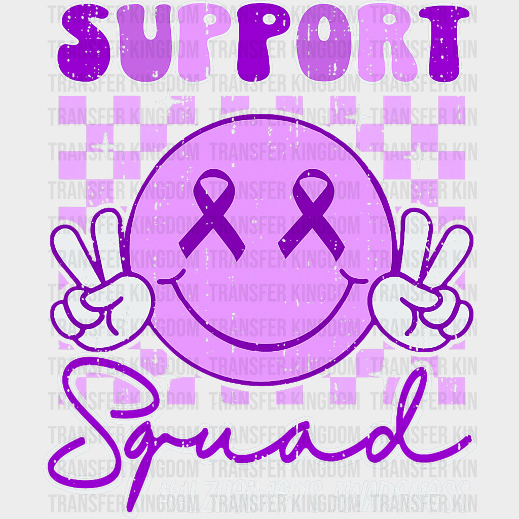 Support Squad, Smiley - Alzheimer's Awareness DTF Transfer transfer-kingdom