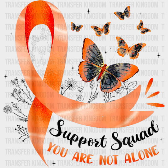 Support Squad You Are Not Alone - Leukemia DTF Transfers Adult Unisex - S & M (10’’) / Dark Color Design (See Imaging)