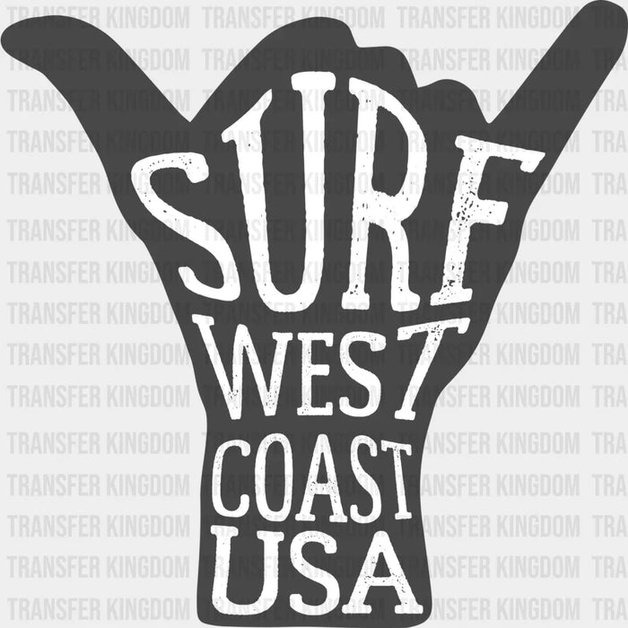Surf West Coast USA - Surfing DTF Heat Transfer