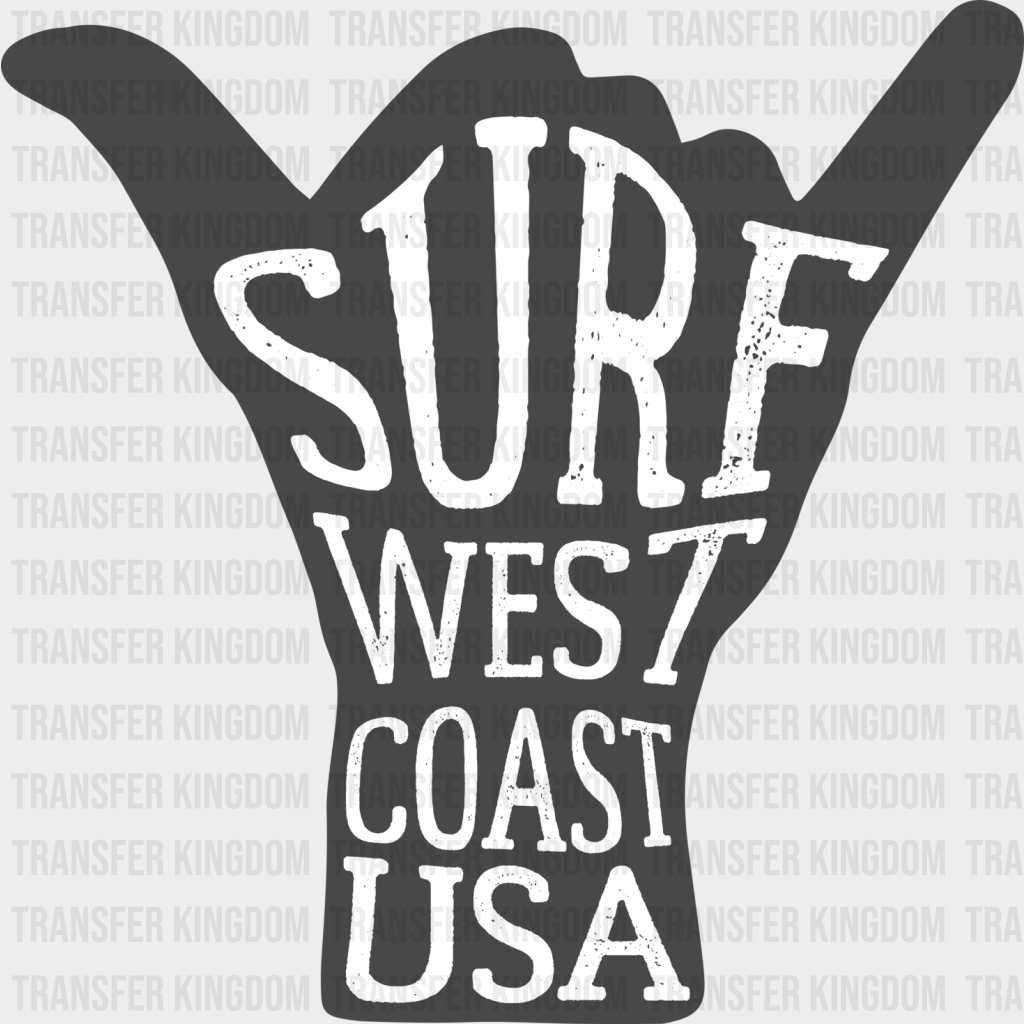 Surf West Coast Usa - Surfing Dtf Heat Transfer