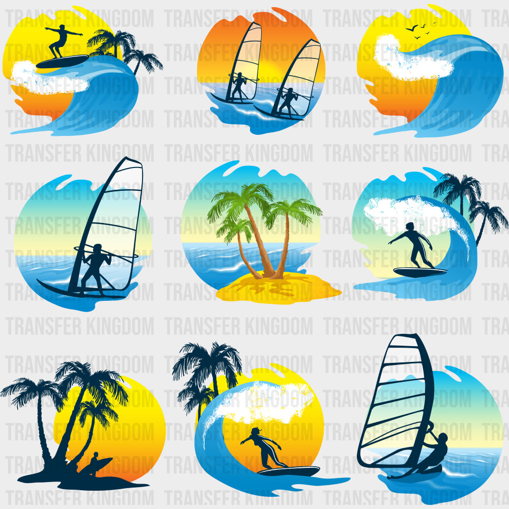 Surfing Circles - Surfing DTF Transfers transfer-kingdom