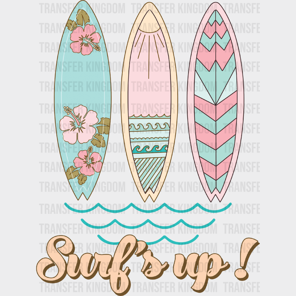 Surf’s Up Design - Summer Dtf Transfer