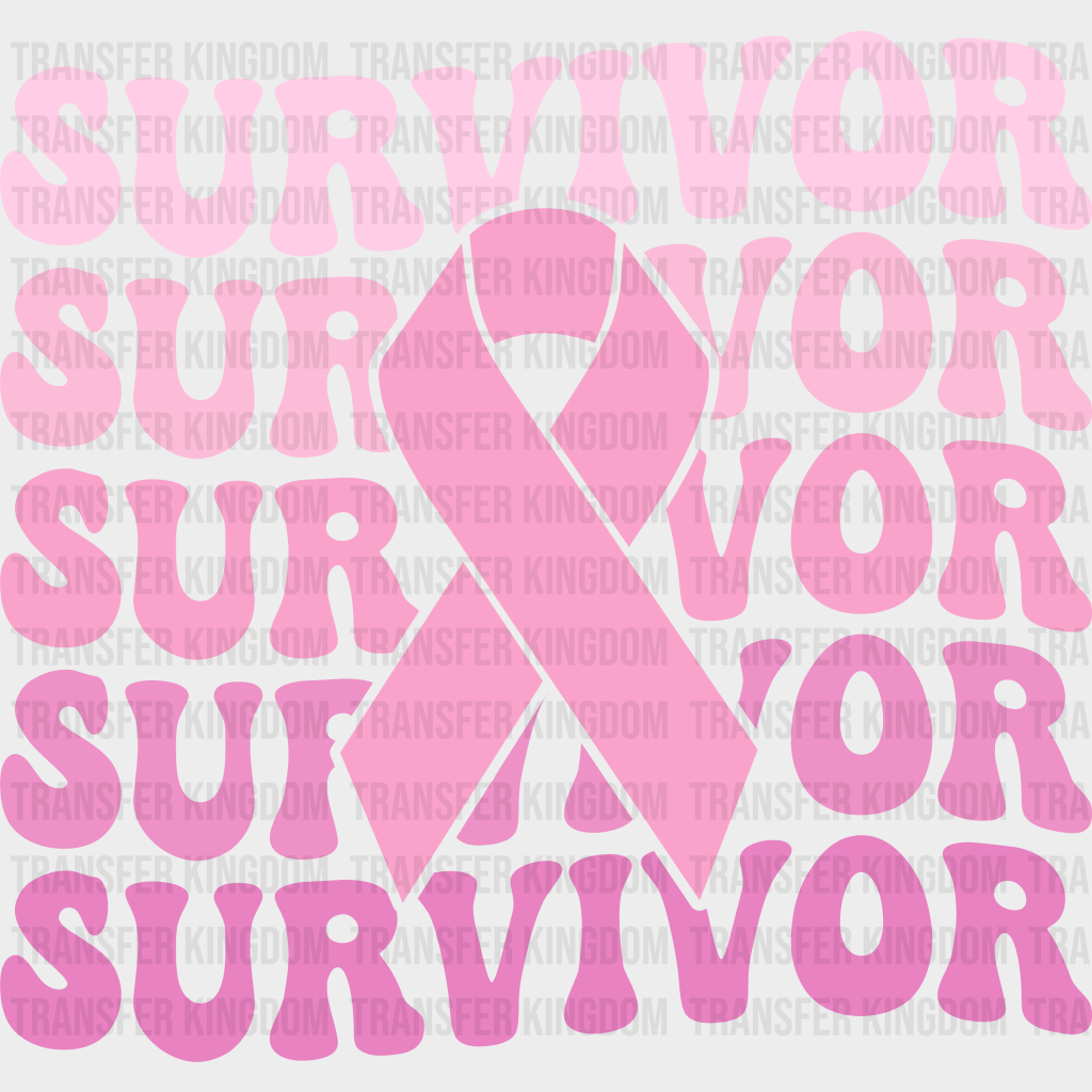 Survivor Cancer Support Design - DTF heat transfer - Transfer Kingdom