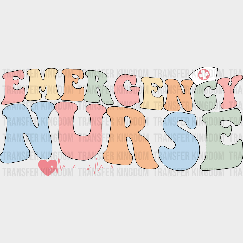 Sweet Emergency Nurse Flowers Design - Er Dtf Heat Transfer