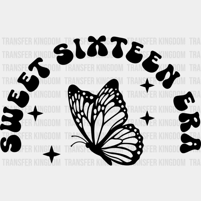 Sweet Sixteen Era Butterfly - Sweet 16 DTF heat transfer