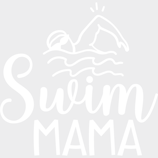 Swim Mama - Swimming Dtf Heat Transfer Unisex S & M (10’’) / Light Color Design (See Imaging)