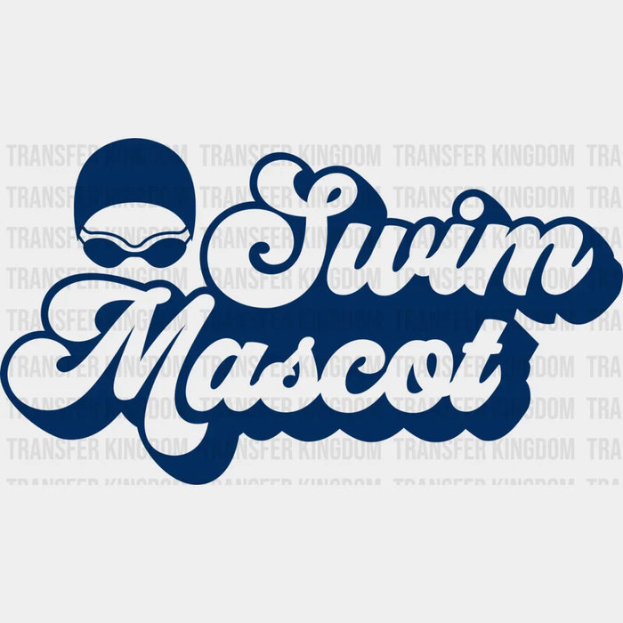 Swim Mascot Blue - Swimming DTF Transfer