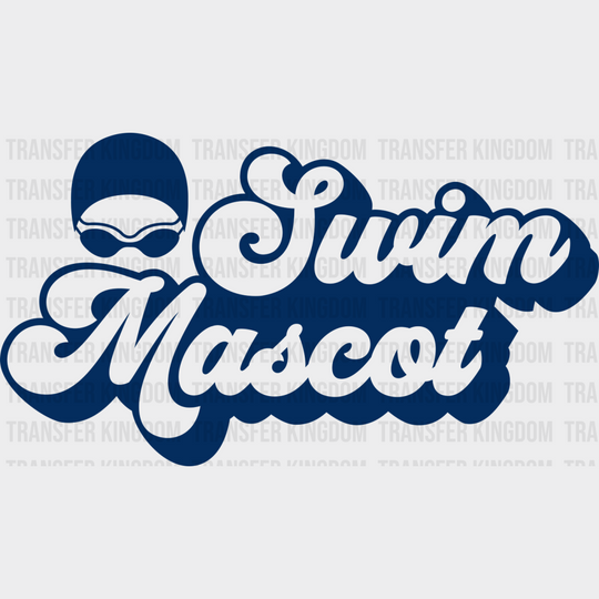 Swim Mascot Blue - Swimming DTF Transfer