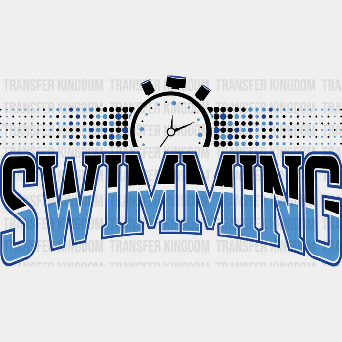 Swimming Stopwatch - Swimming DTF Transfer