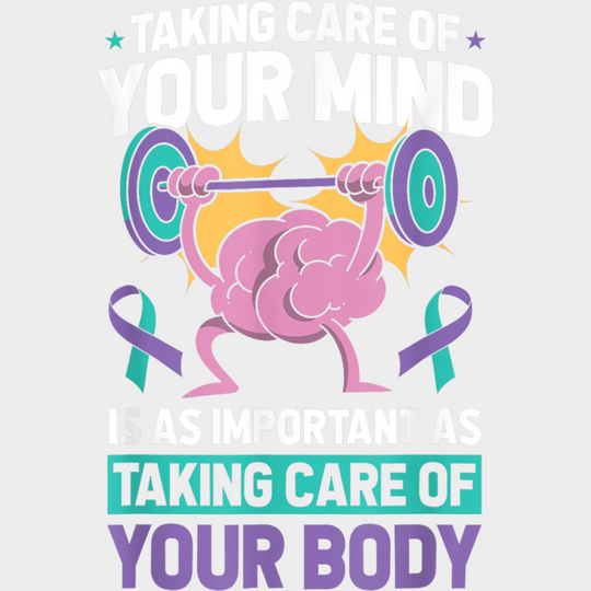 Taking Care Of Your Mind - Suicide Awareness DTF Transfer Adult Unisex - S & M (10’’) / Light Color Design (See Imaging)