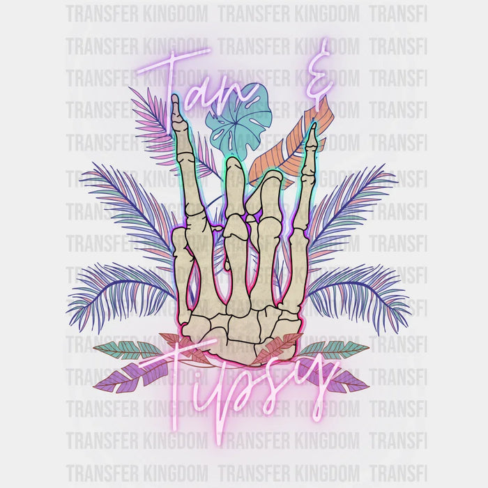 Tan And Tipsy Summer DTF Transfer