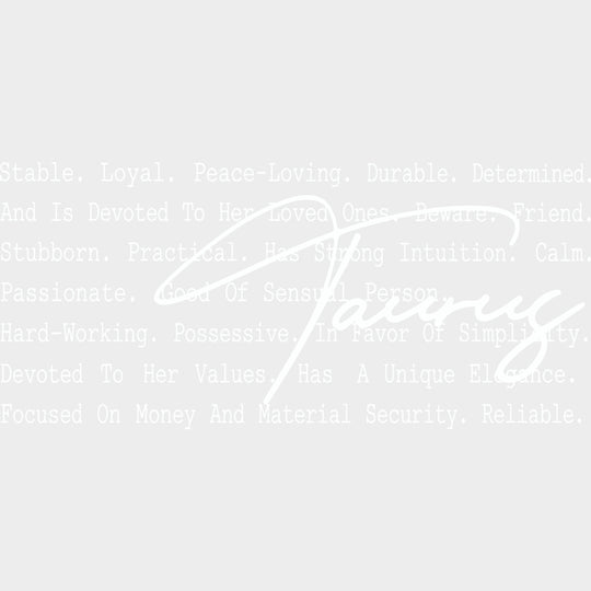 Taurus B&W - Zodiacs & Horoscopes DTF Transfers - Adult Unisex - S & M (10’’) / Light Color Design (See Imaging)