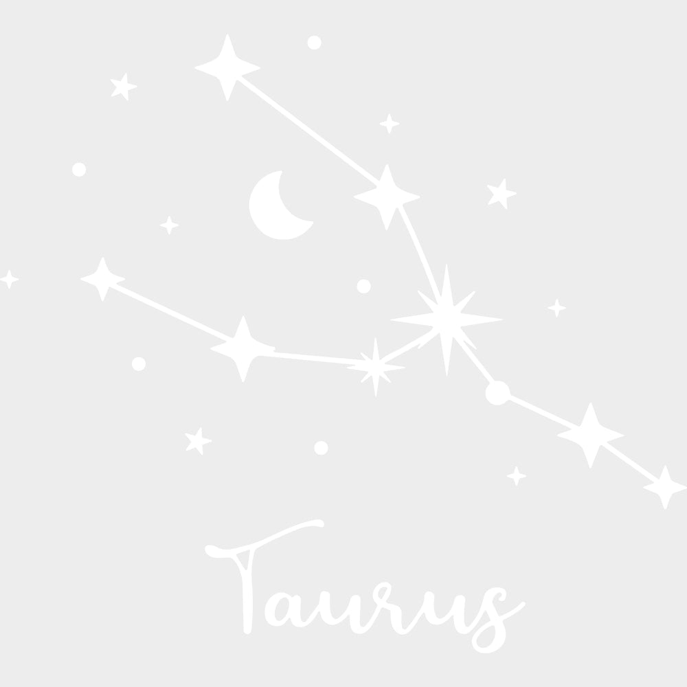 Taurus Constellations - Zodiacs & Horoscopes DTF Transfers - Adult Unisex - S & M (10’’) / Light Color Design (See