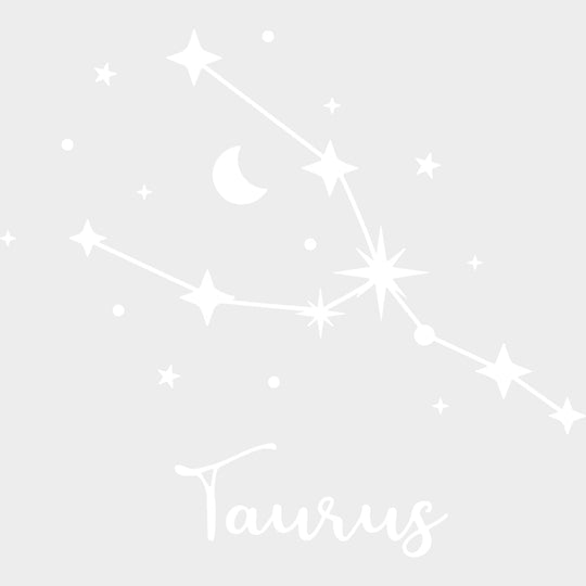Taurus Constellations - Zodiacs & Horoscopes DTF Transfers - Adult Unisex - S & M (10’’) / Light Color Design (See