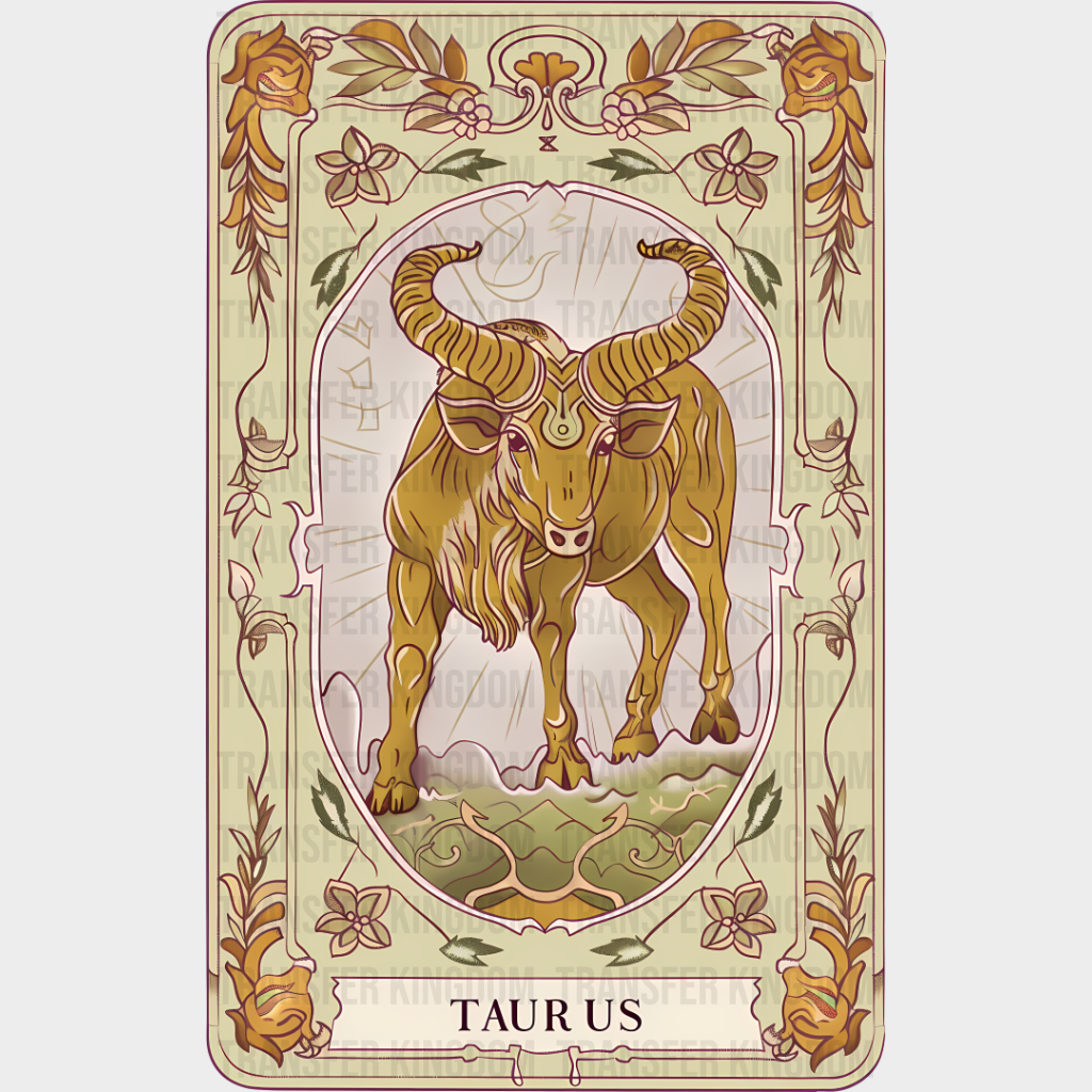 Taurus Tarot Card - Zodiacs & Horoscopes Dtf Transfer