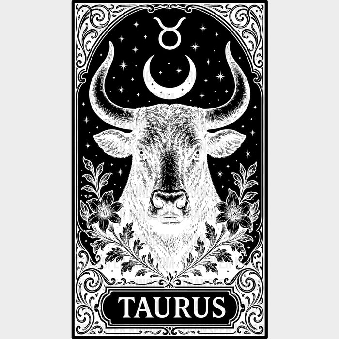 Taurus Tarot Card - Zodiacs & Horoscopes DTF Transfers
