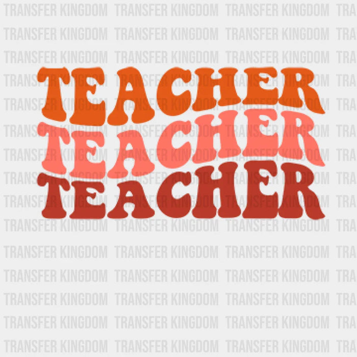 Teacher Colorfull Design - DTF heat transfer