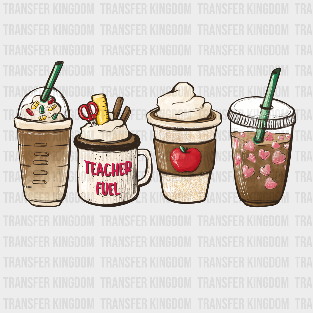 Teacher Fuel Coffee Design - Dtf Heat Transfer