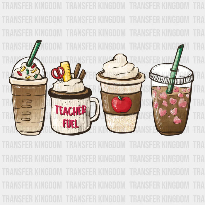 Teacher Fuel Coffee Design - DTF heat transfer