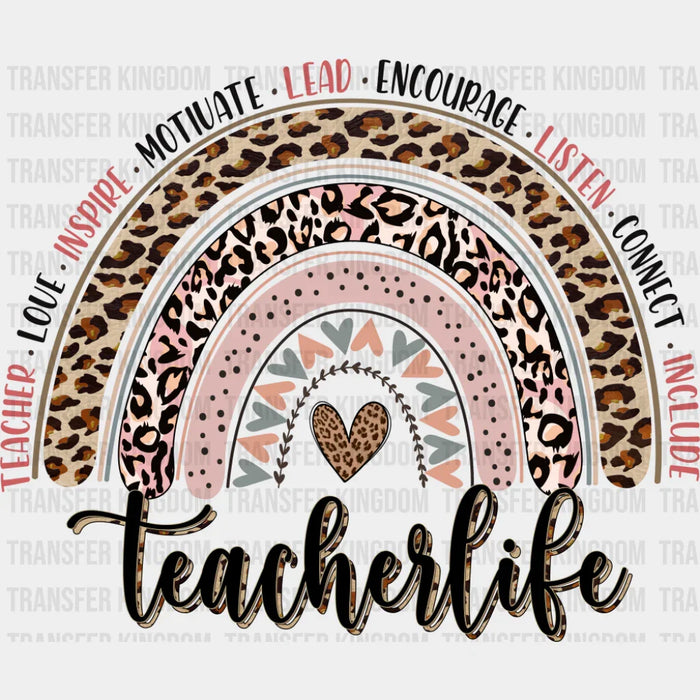 Teacher Life Heart - Teachers DTF Transfer