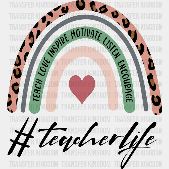 Teacher Life Leopard DTF Transfer