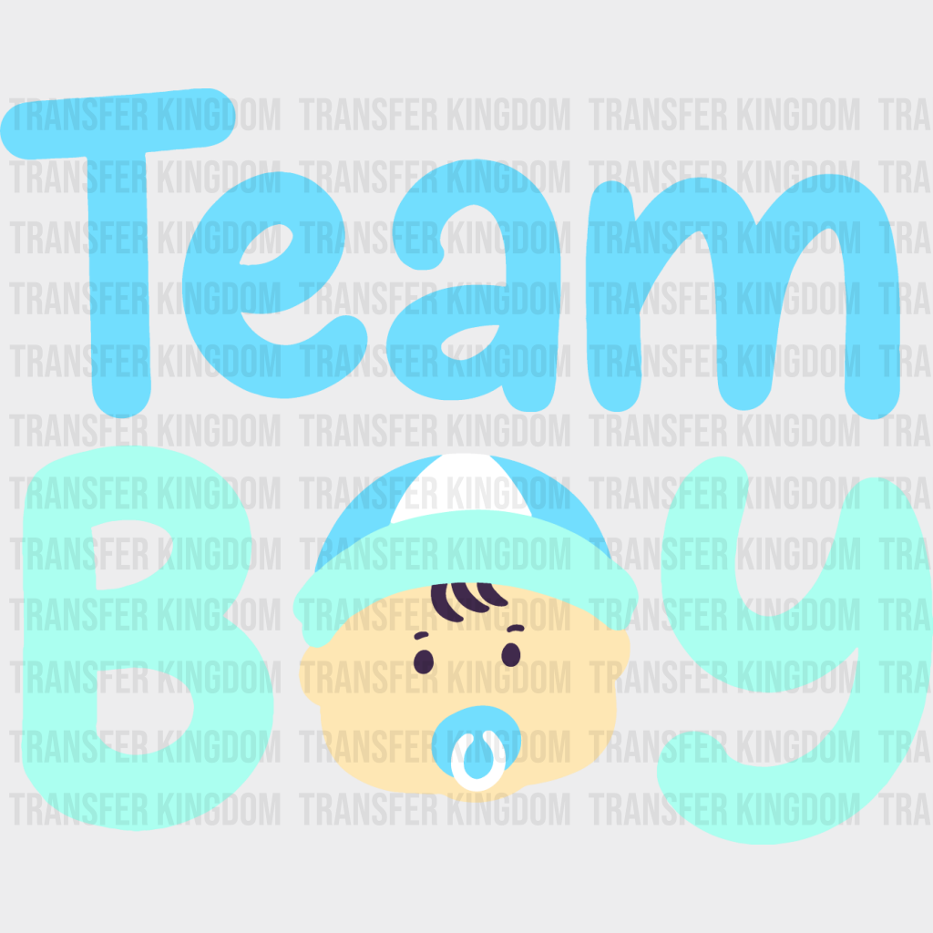 Team Boy - Gender Reveal Dtf Transfer