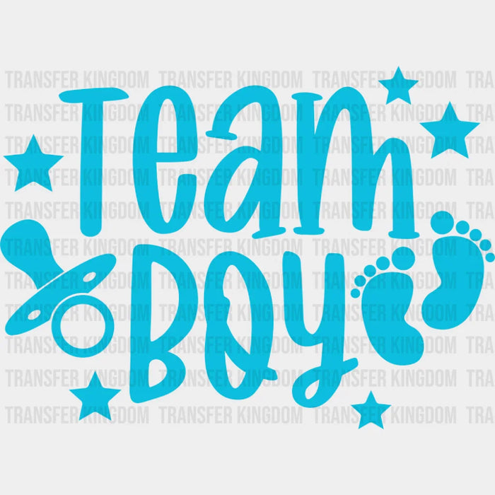 Team Boy & Girl Pacifier - Gender Reveal DTF Transfer