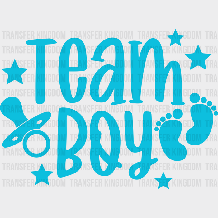 Team Boy & Girl Pacifier - Gender Reveal DTF Transfer