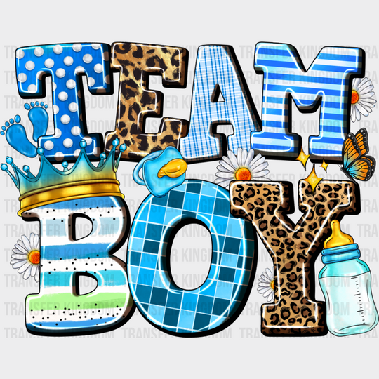 Team Boy Milk Design - Gender Reveal DTF Transfer