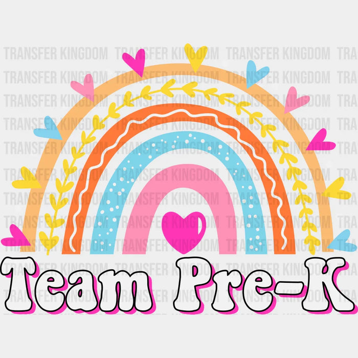 Team Pre-k Design  - Pre-k DTF Heat transfer