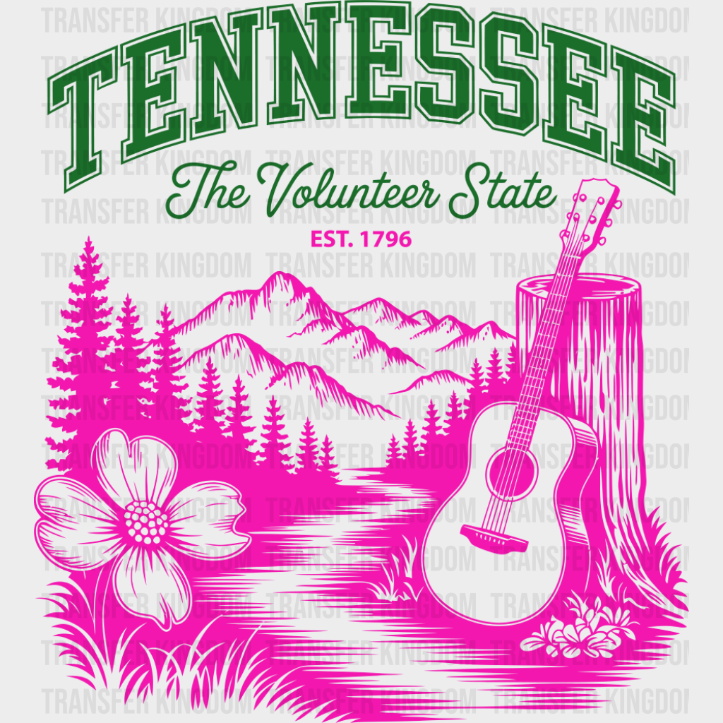 Tennessee The Volunteer State - States & Cities DTF Transfer