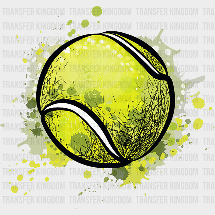 Tennis Ball Splash - Tennis DTF Transfers