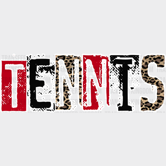 Tennis Design - Tennis Dtf Heat Transfer Unisex S & M (10’’) / Light Color (See Imaging)