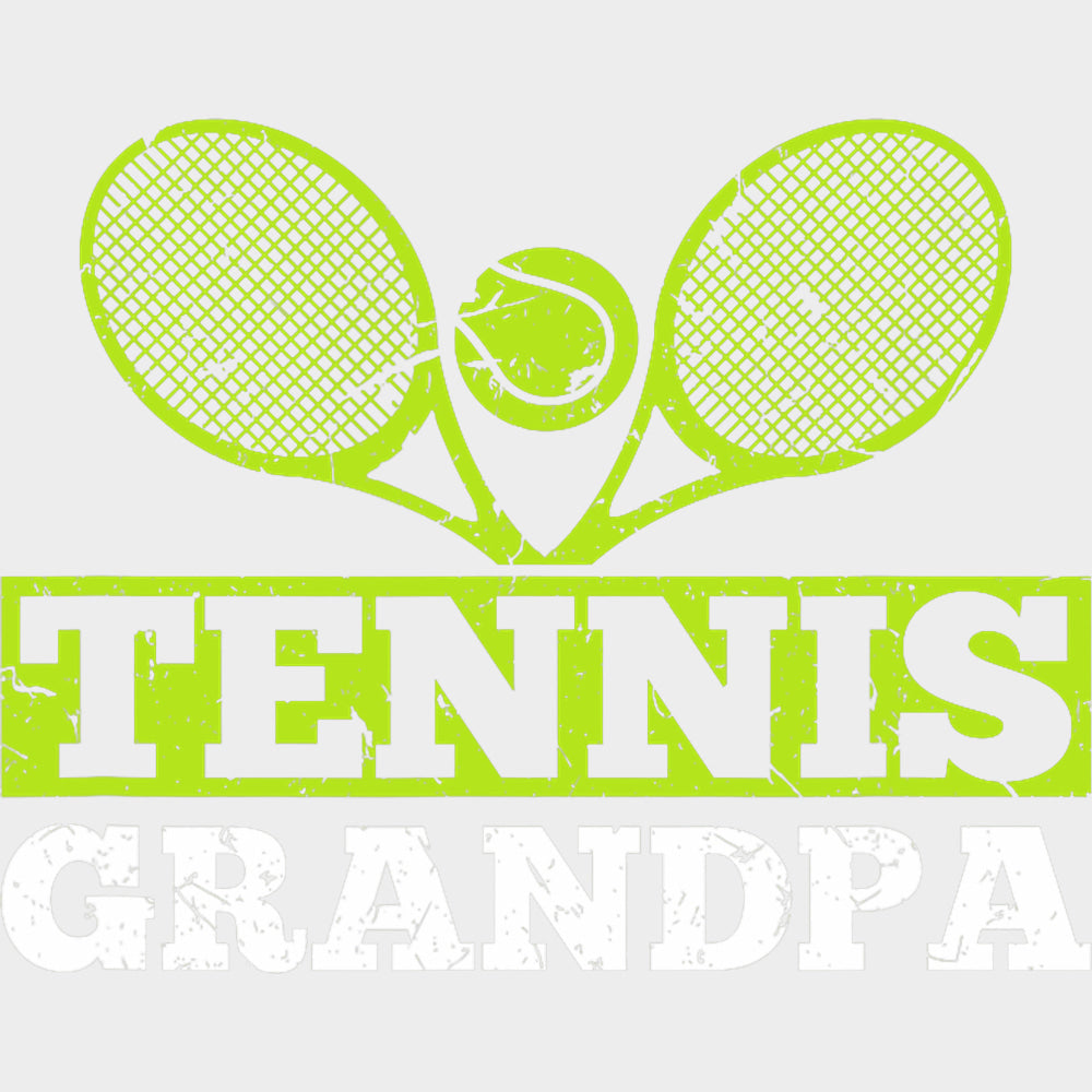 Tennis Grandpa - Tennis DTF Transfers Adult Unisex - S & M (10’’) / Light Color Design (See Imaging)