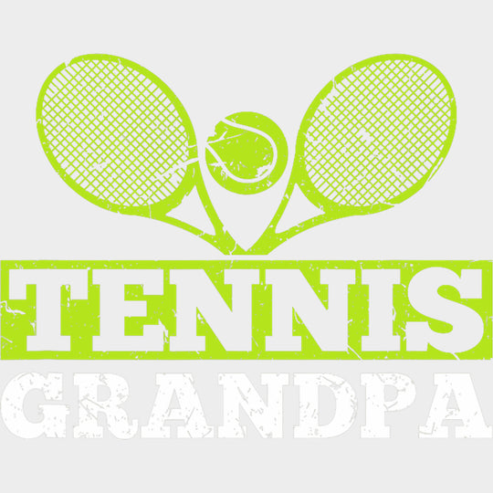 Tennis Grandpa - Tennis DTF Transfers Adult Unisex - S & M (10’’) / Light Color Design (See Imaging)